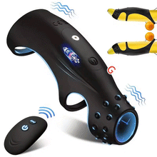 Load image into Gallery viewer, 10 Vibrating Cock Ring with G-spot Stimulation and Remote Control