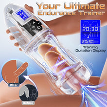 Load image into Gallery viewer, Rogen - Fully Transparent Vibrating Sucking Voice Male Mechanical Stroker