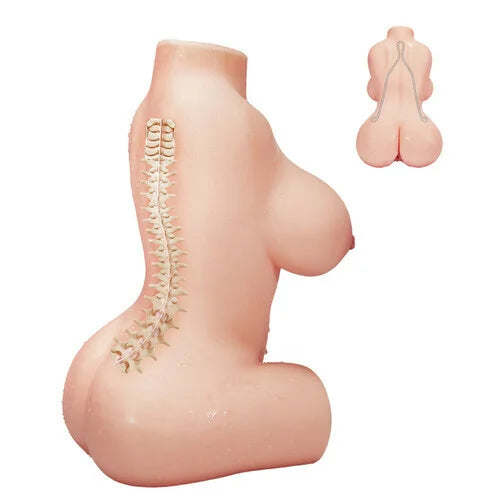 A Female Buttock And A Big Buttock, A Reverse Mold, A Semi-body Silicone Double-hole Semi-body Solid Non-inflatable Doll