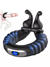 Load image into Gallery viewer, Adjustable 10 Frequency Vibration Cock Ring