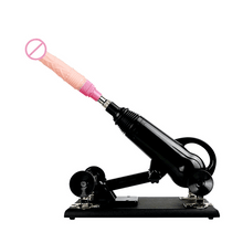 Load image into Gallery viewer, Automatic Sex Machine With Dildo Strong Motor Masturbator Black Love Machines